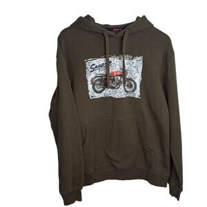 Snap-on Tools Heavyweight Vintage Motorcycle Map Hoodie M-253 Sz M